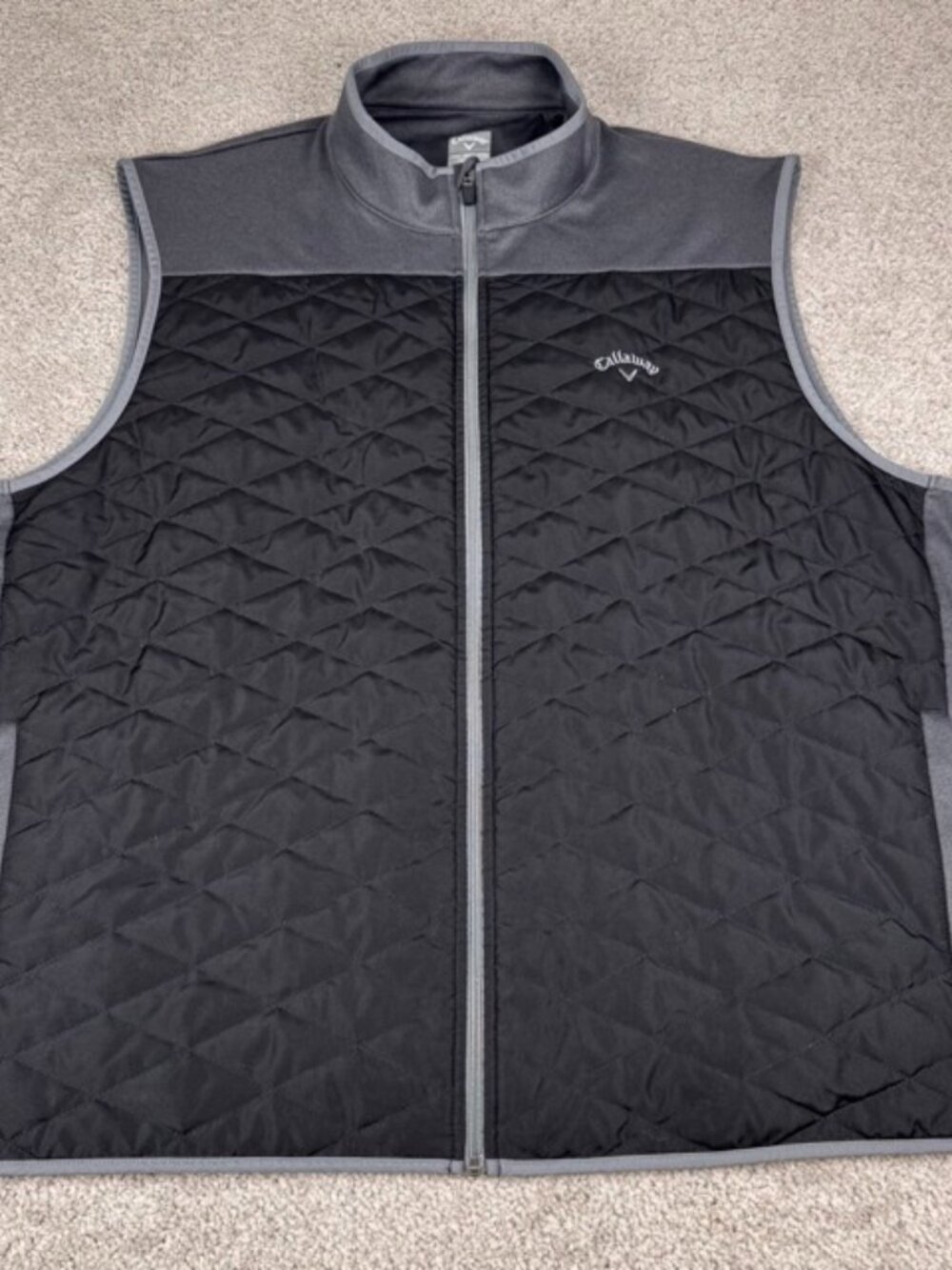 Callaway Weather Series Men’s Full Zip Quilted Front Lightweight Vest Size 3XL